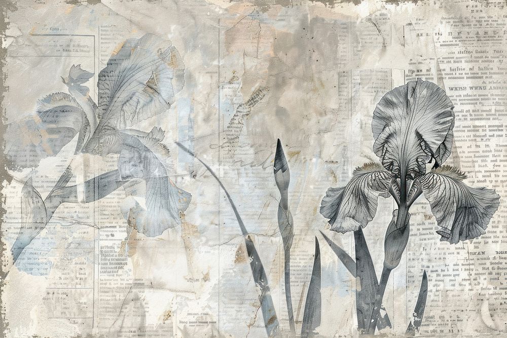 Van gogh irises ephemera border backgrounds painting drawing.