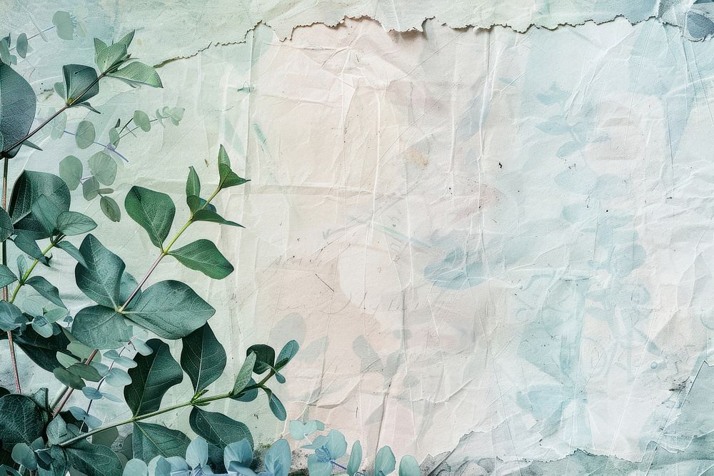 Pastel watercolor ephemera border backgrounds texture plant.
