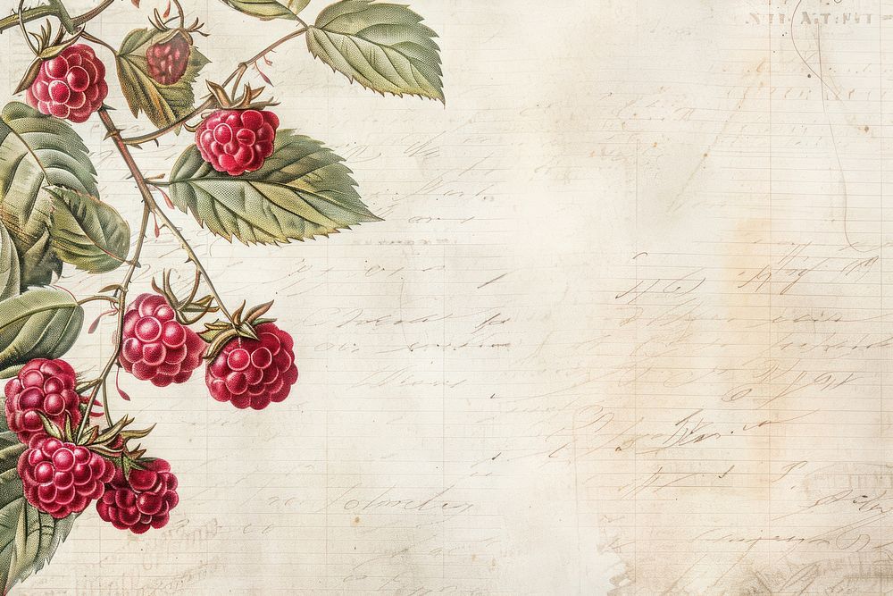 Rasberries ephemera border backgrounds raspberry pattern.