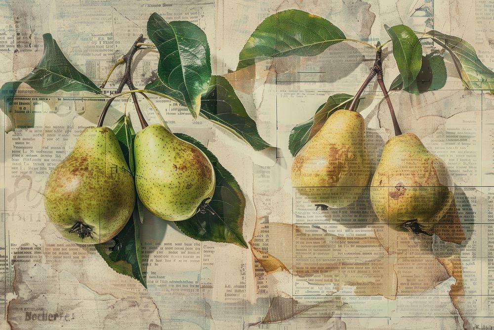 Pears ephemera border fruit plant food.