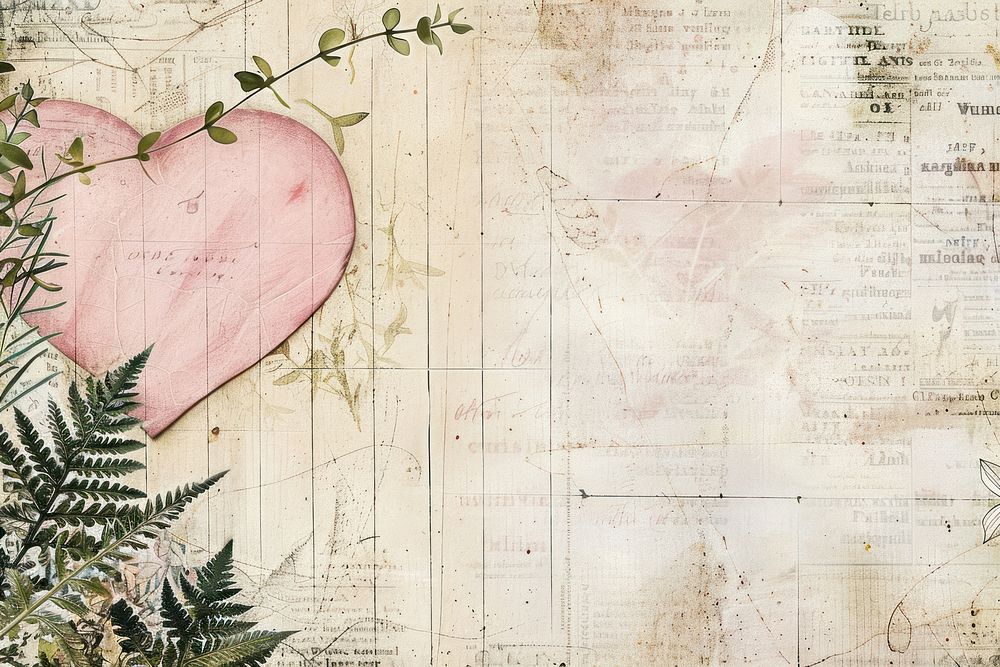 Pink heart ephemera border backgrounds plant paper.