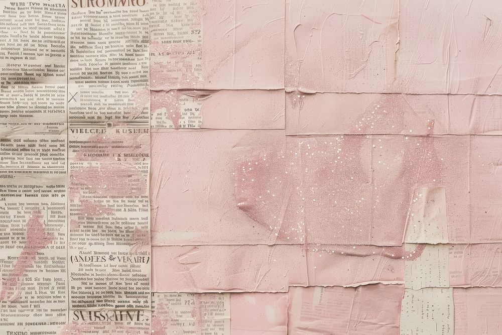 Pink glitter ephemera border paper text backgrounds.