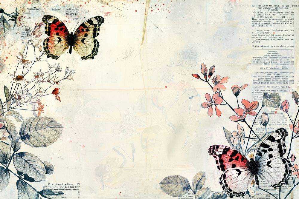 Butterflies colorful ephemera border backgrounds butterfly pattern.