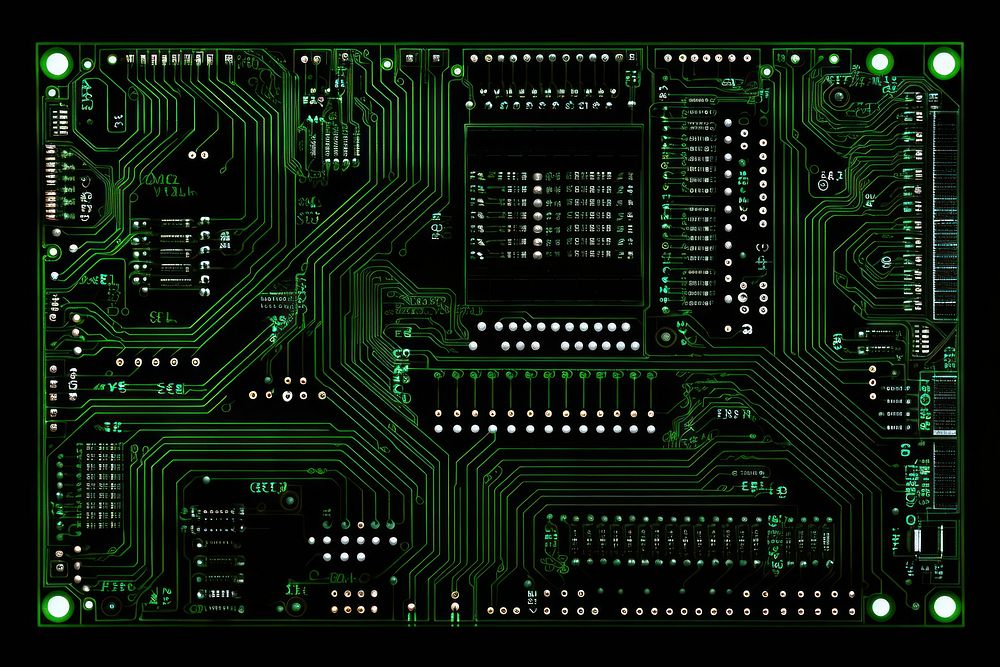Electrical circuit board electronics scoreboard hardware.