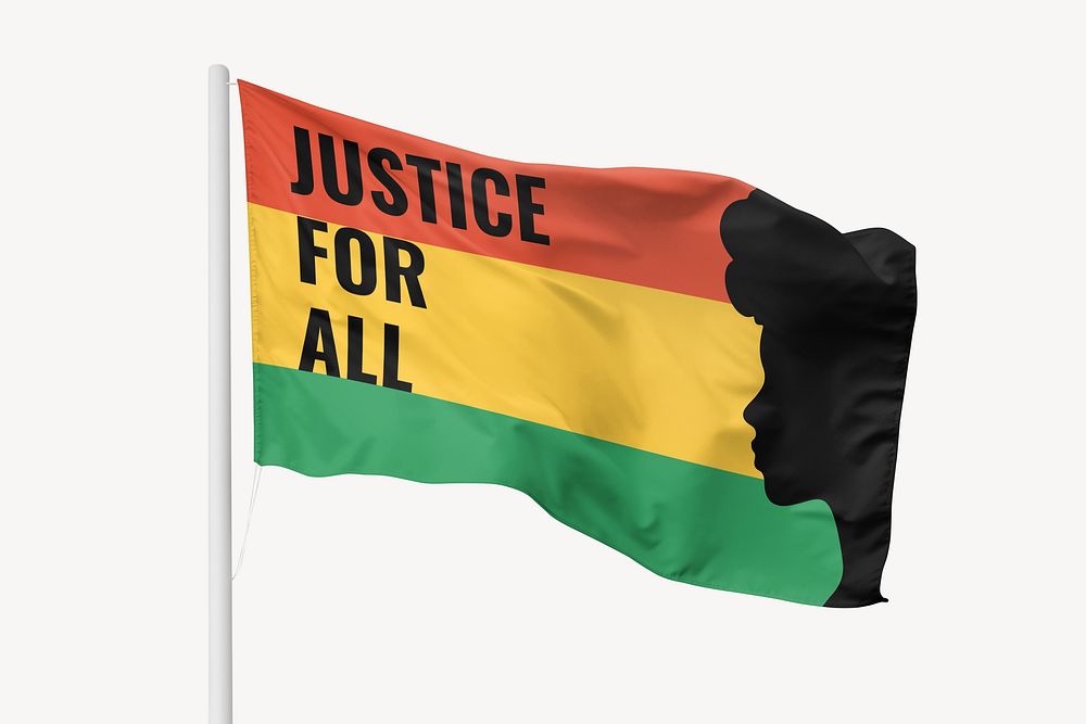 Justice for all flag