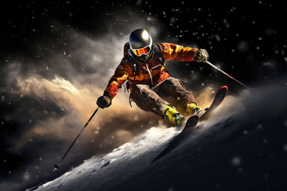 Skiing athlete recreation outdoors clothing.
