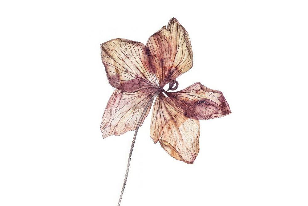 Dried flower art invertebrate illustrated.