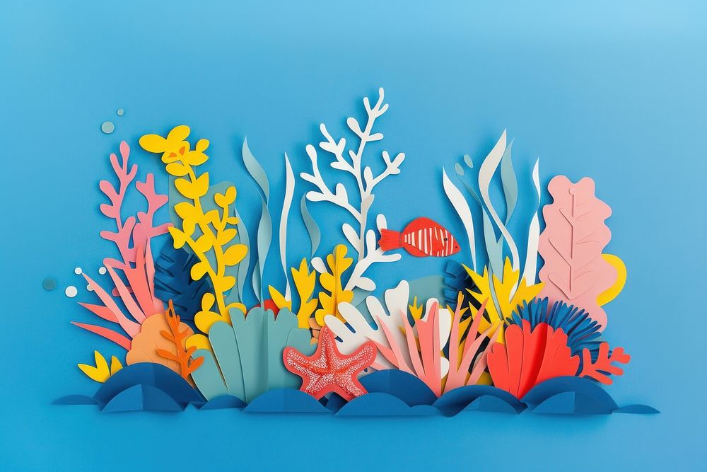 Sea life painting graphics outdoors.