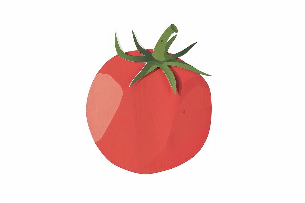 Red tomato vegetable produce plant.