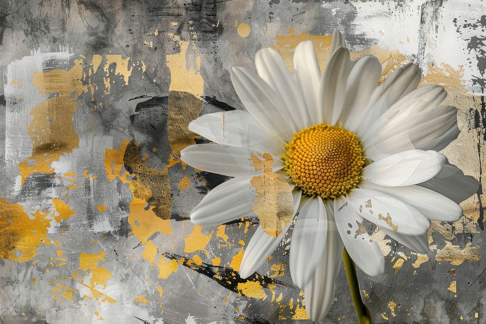 Daisy asteraceae chandelier painting.