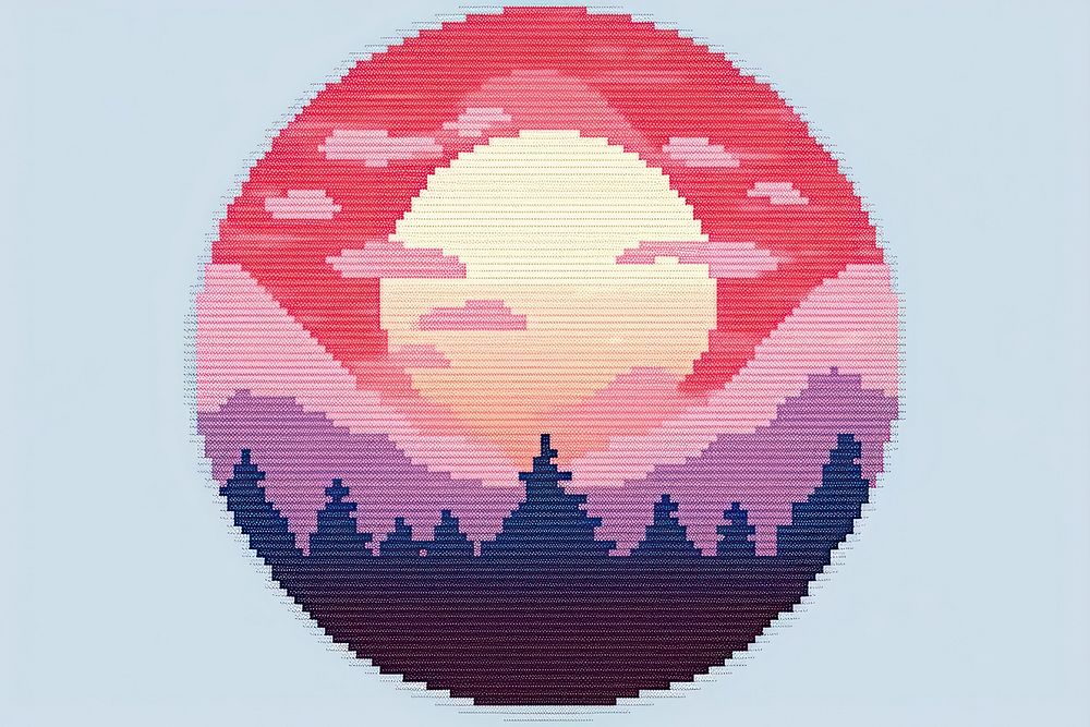 Cross stitch planet outdoors person nature.