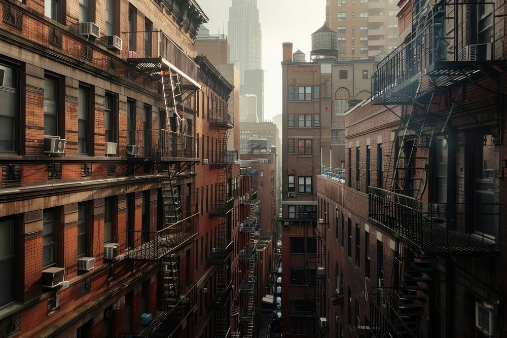 New york city architecture neighborhood metropolis.