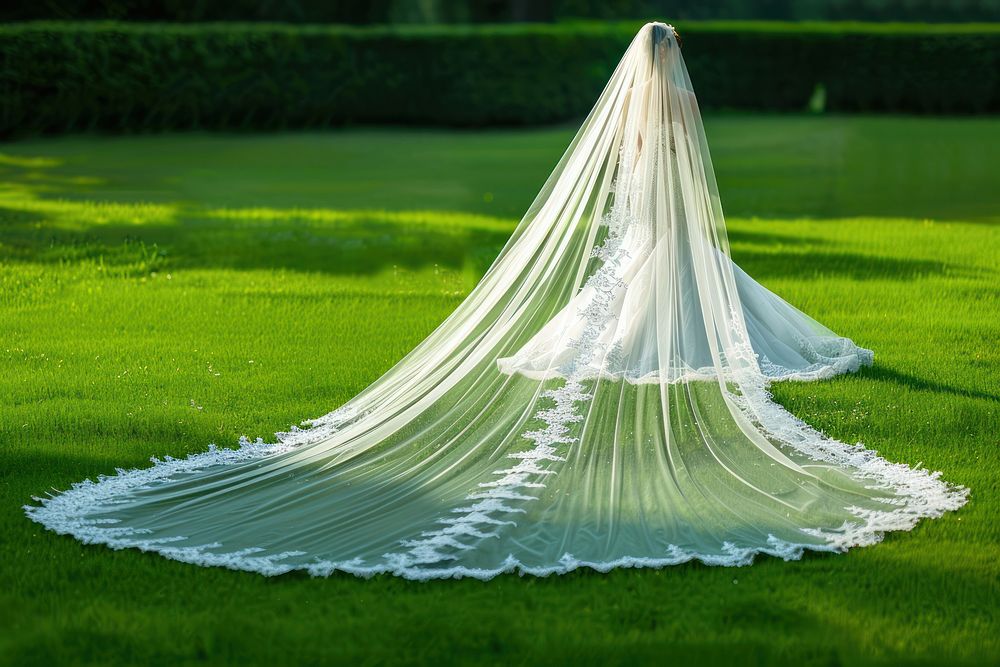South East Asian Bride wedding grass veil.