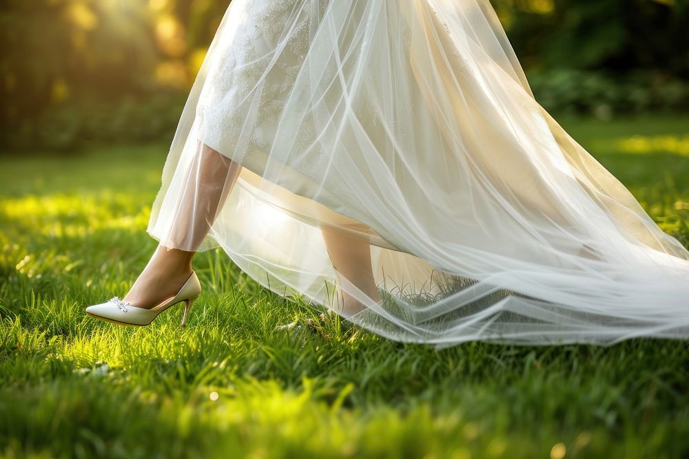 South East Asian Bride wedding grass shoe.