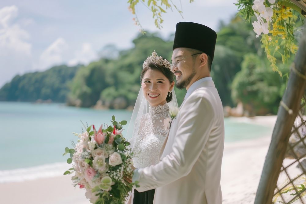Malaysian couple bridegroom wedding person.