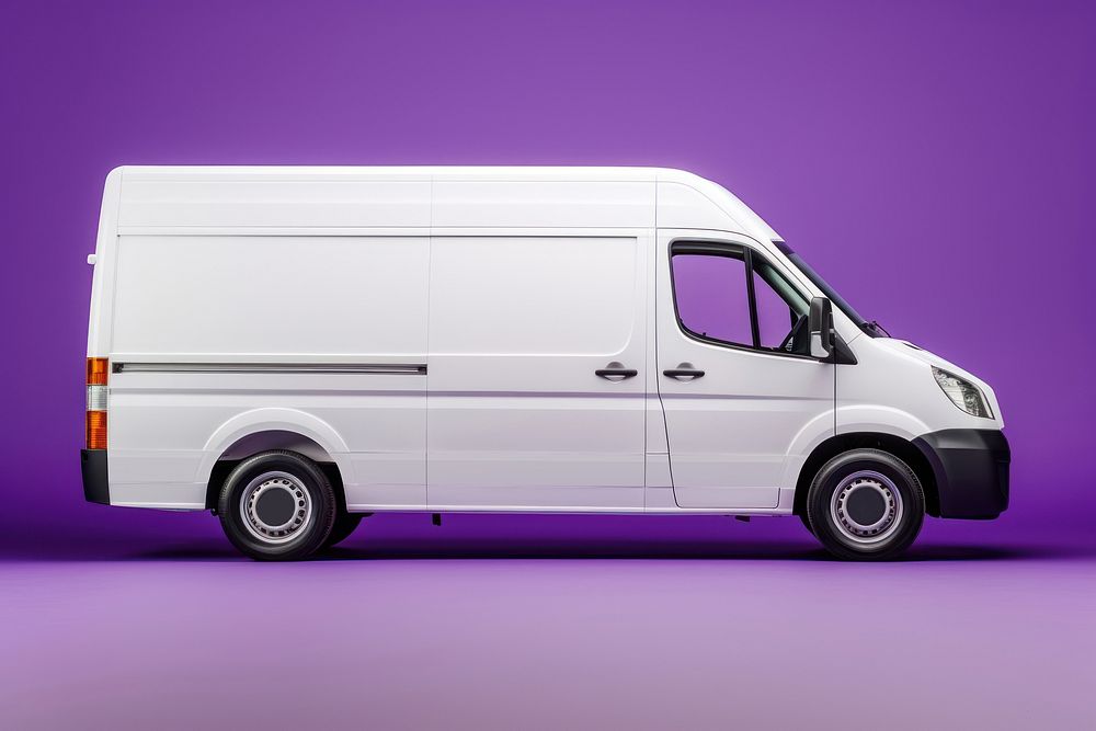 Van vehicle transportation architecture. AI generated Image by rawpixel.