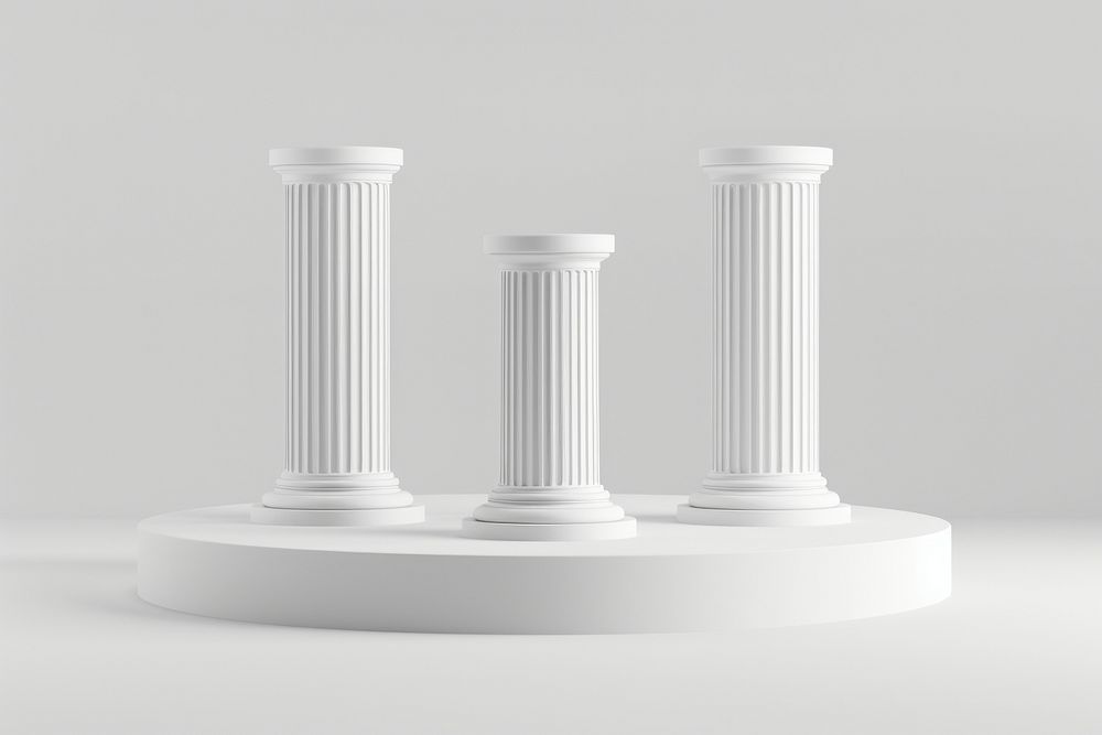 Podium architecture pillar column.