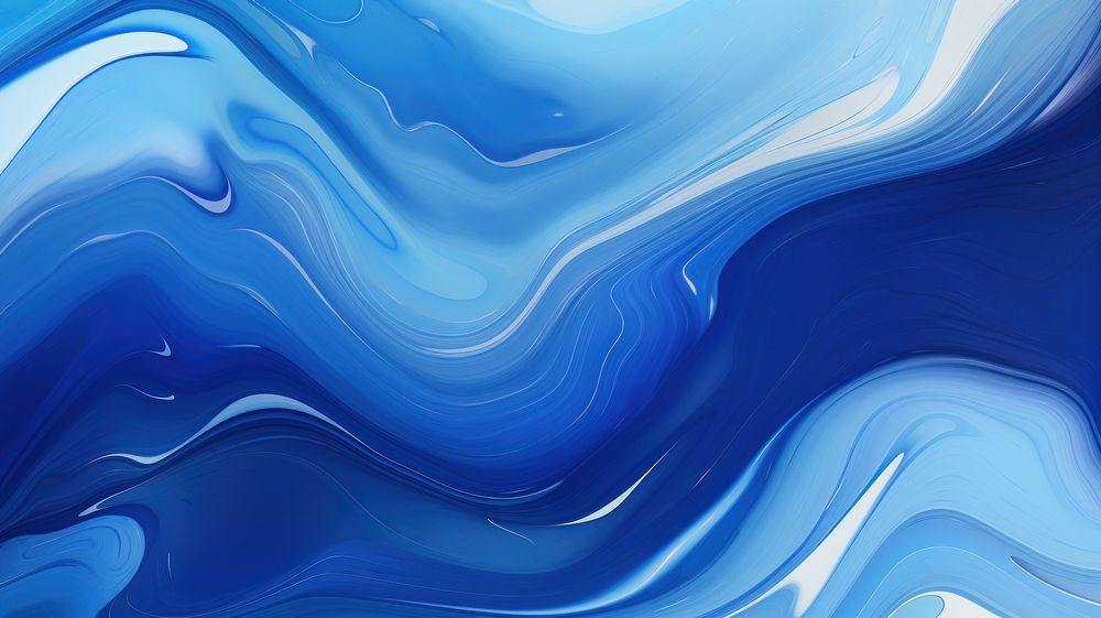 Abstract blue marble background painting art.