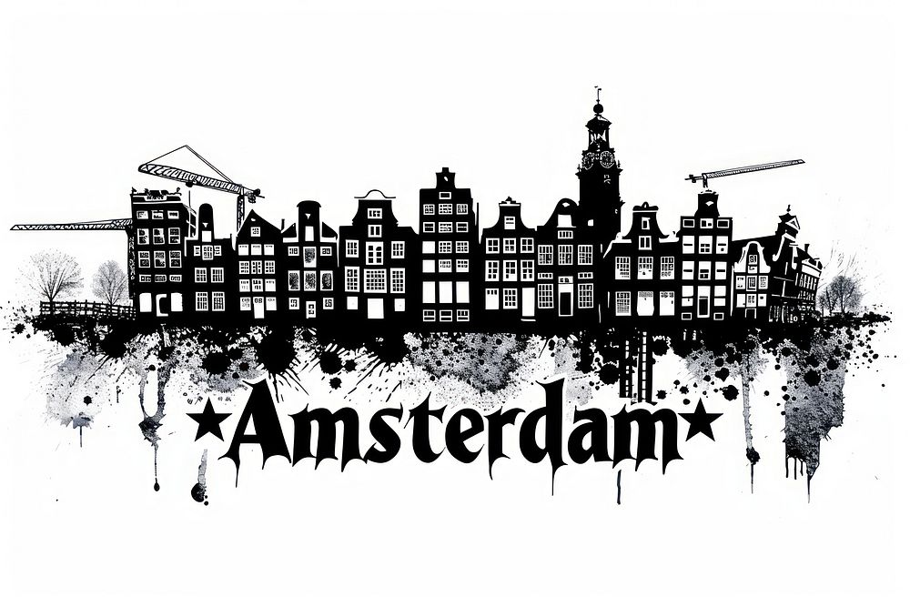 Amsterdam advertisement architecture construction.