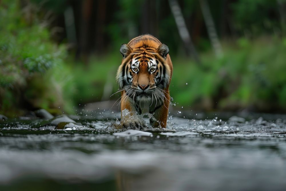 Wild animal tiger wildlife mammal.