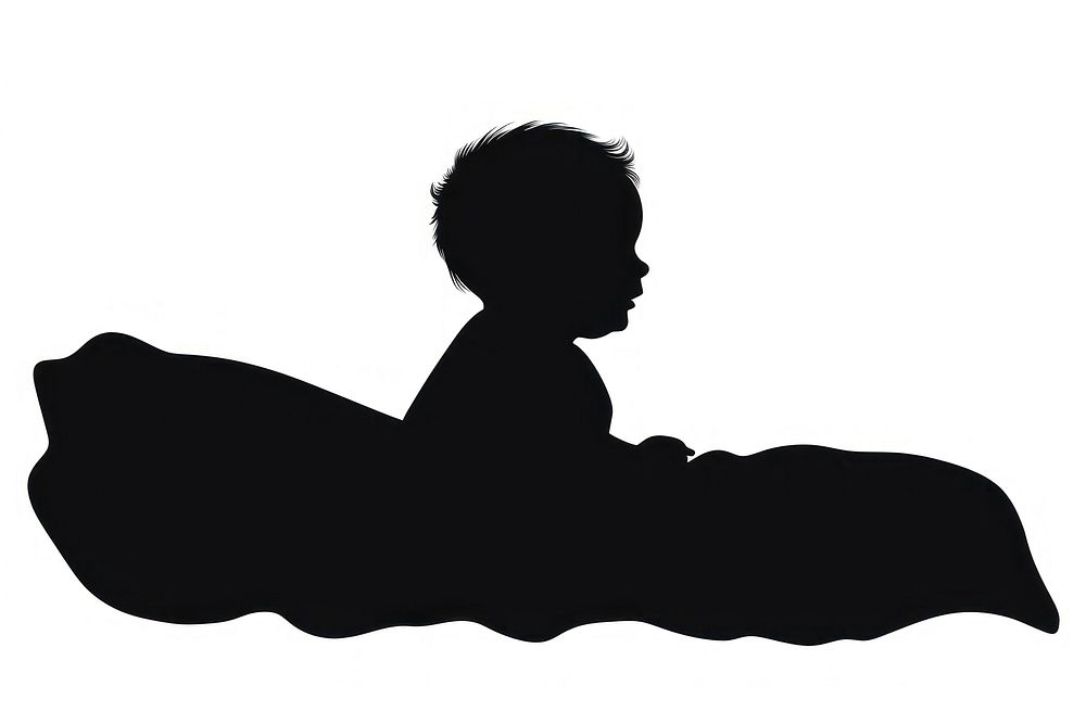 Baby silhouette person human.