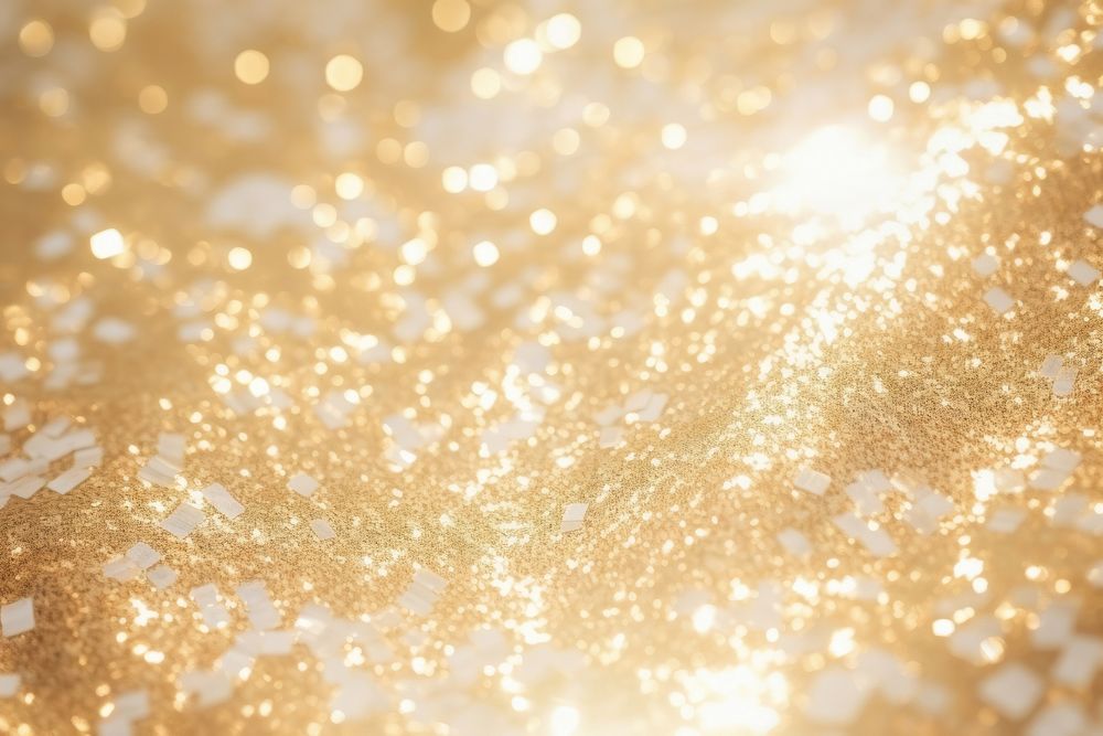 Cream texture glitter gold chandelier.