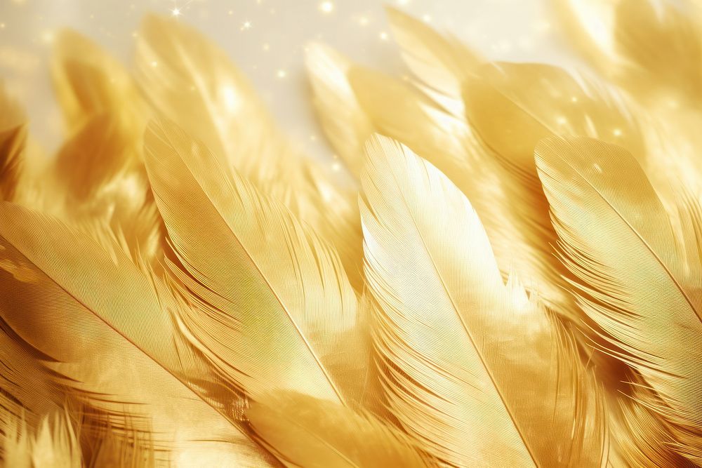Feather texture gold person human.