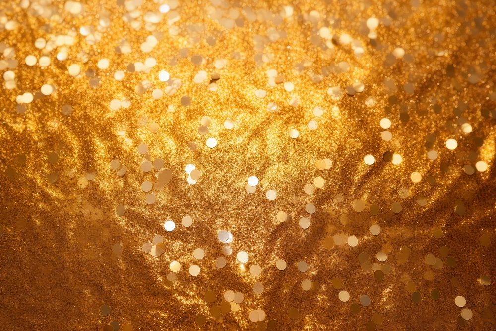 Glossy texture glitter gold chandelier.