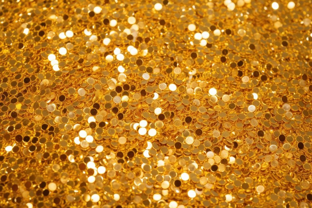 Plastic texture glitter gold chandelier.