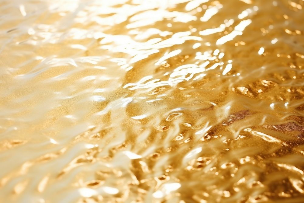 Water texture gold aluminium.