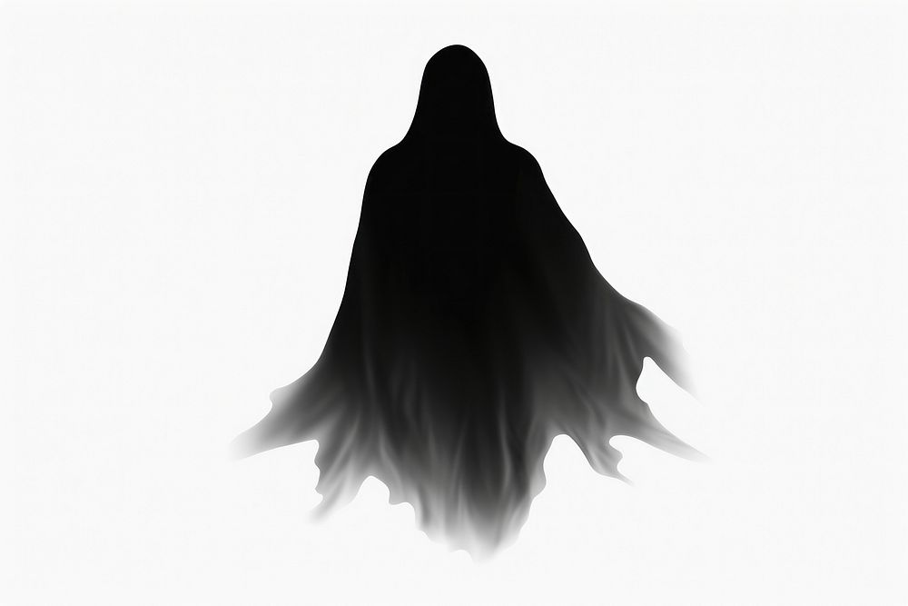 Ghost silhouette back clothing.