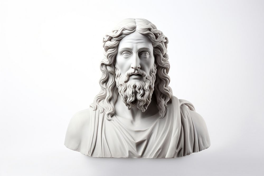Greek sculpture jesus statue photography portrait.