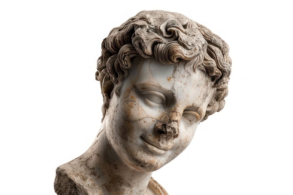 Greek sculpture smiling statue person human.
