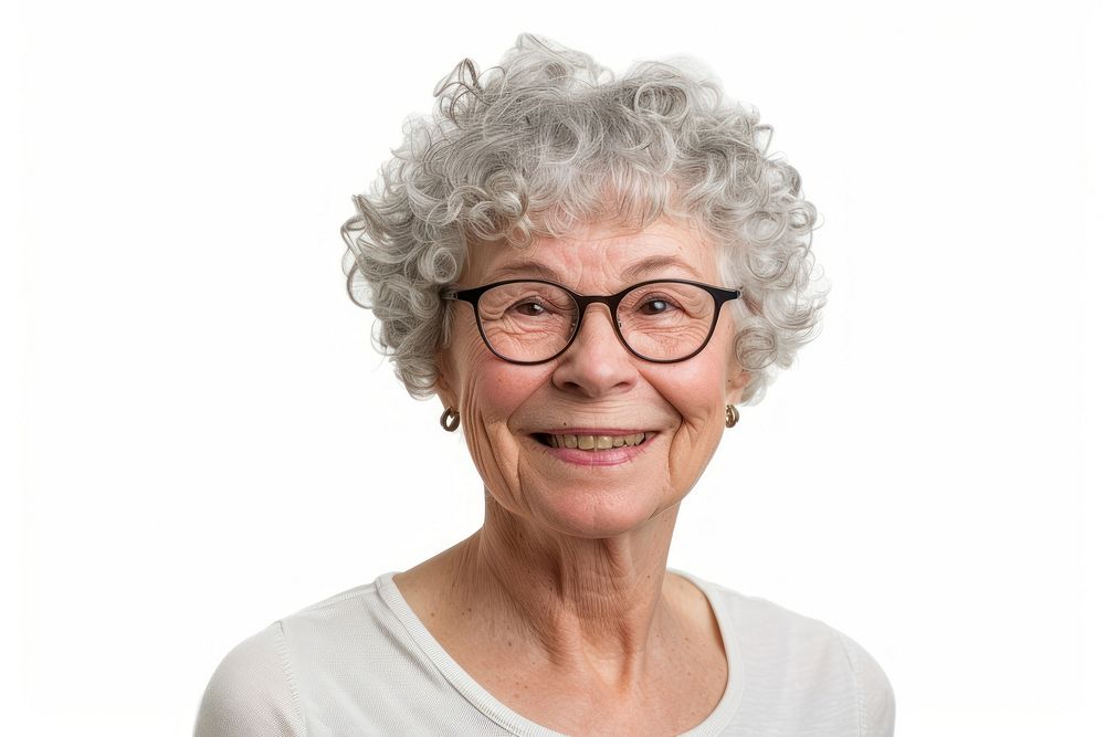 Senior happy smile woman.