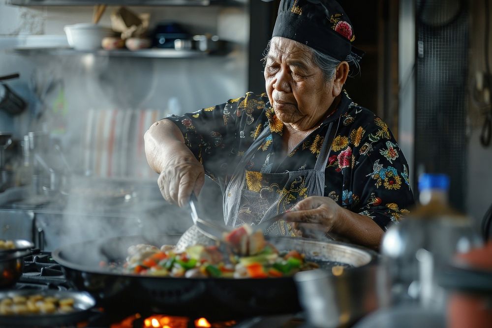 Filipino cooking person food.