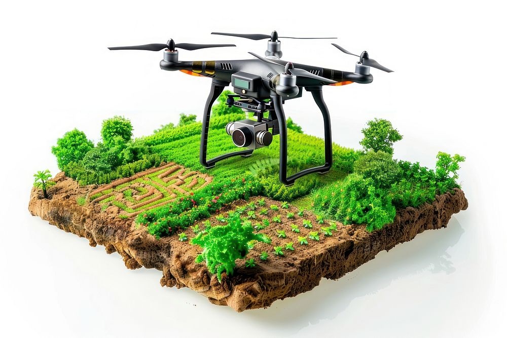 Smart farming transportation agriculture countryside.