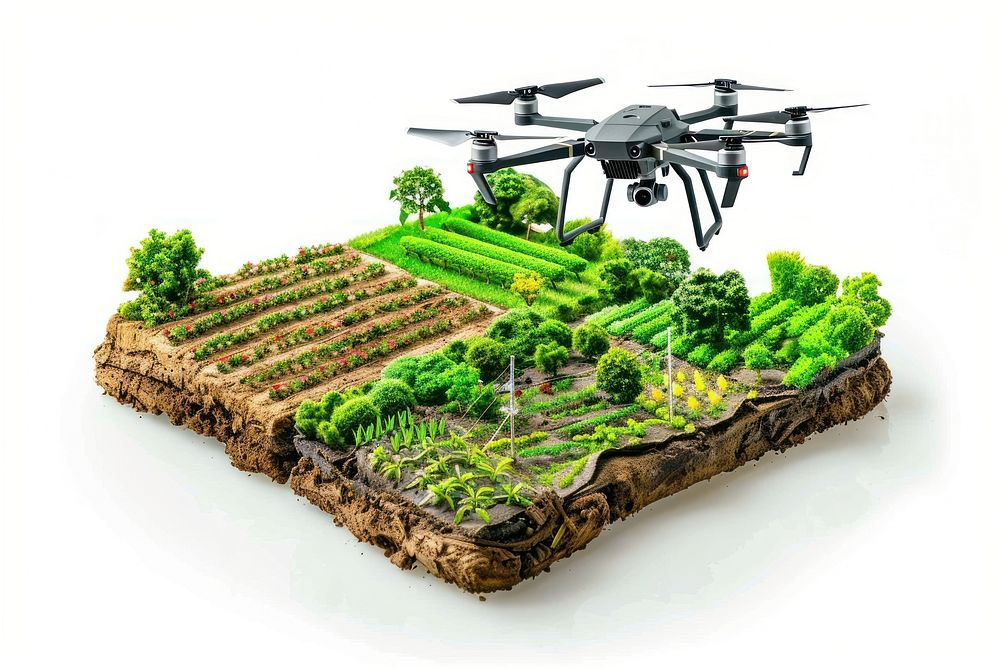 Smart farming transportation agriculture countryside.