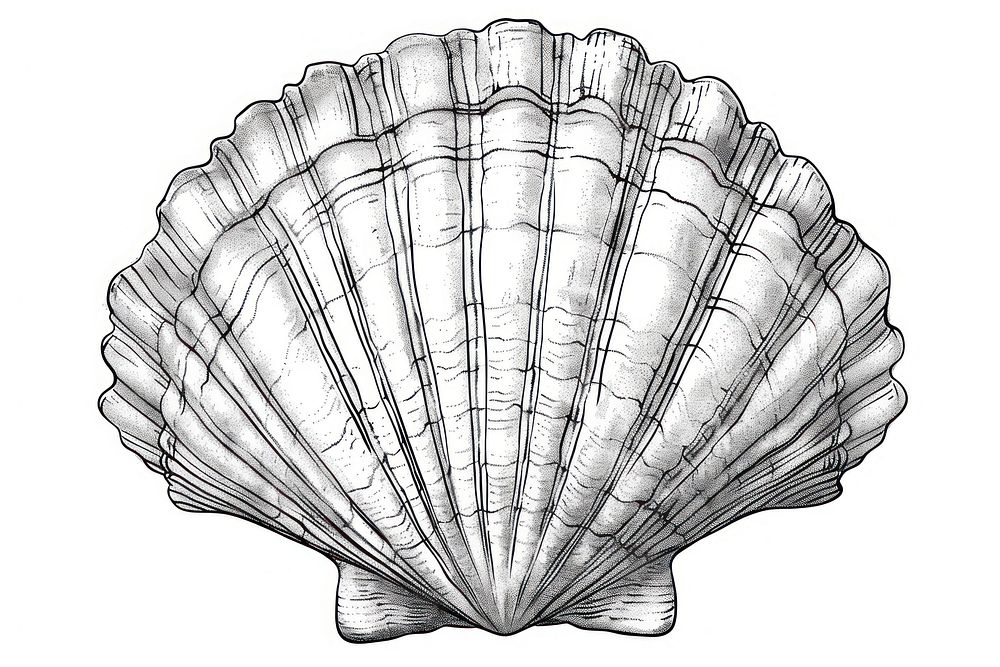 Scallop sea shell invertebrate accessories accessory.