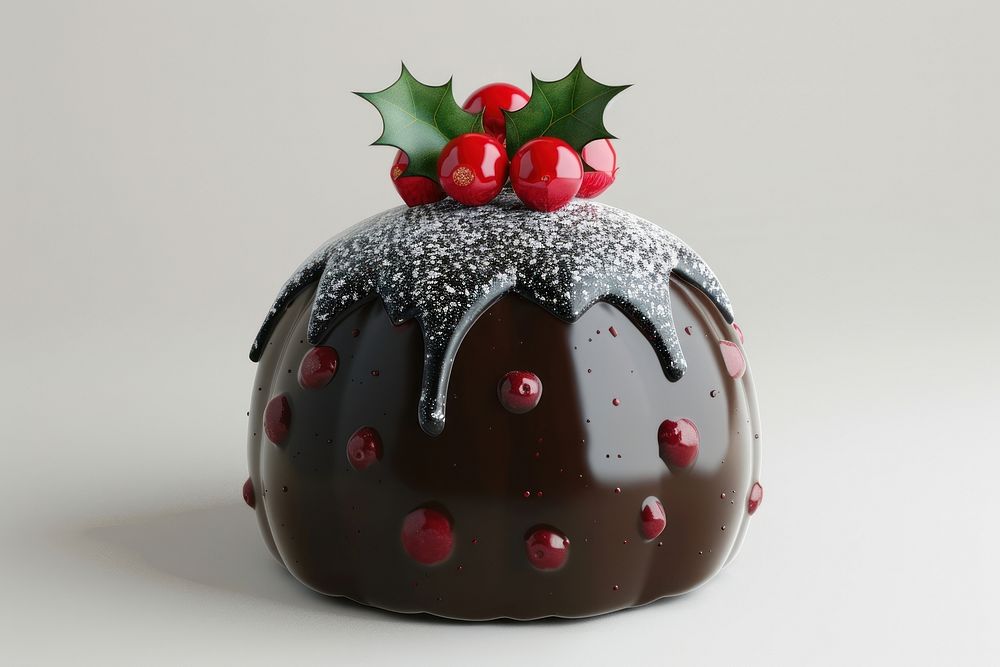 Christmas pudding confectionery dessert produce.