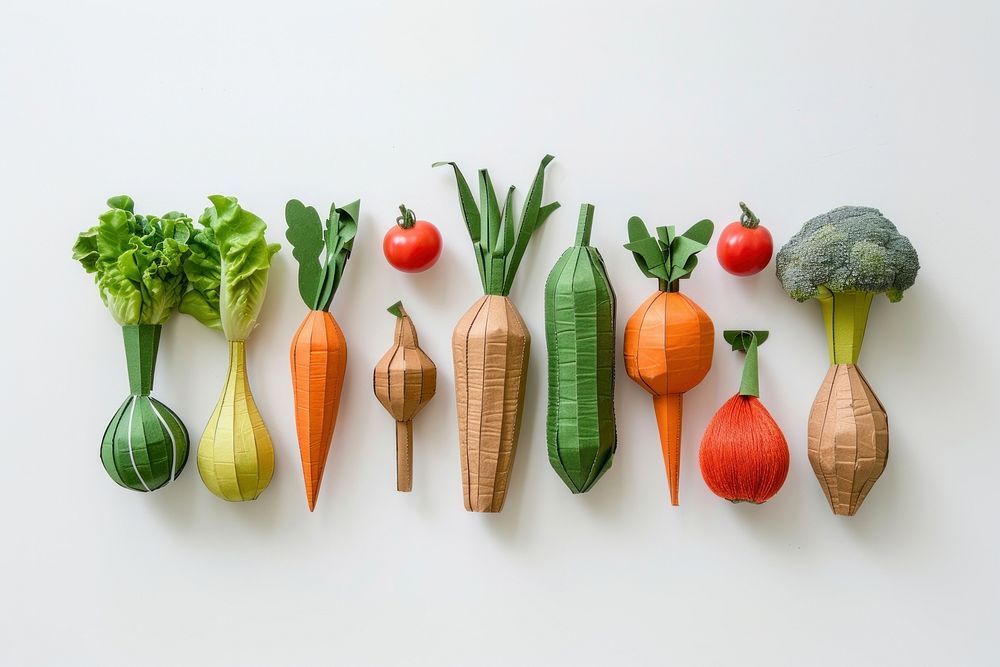 Vegetables produce plant food.