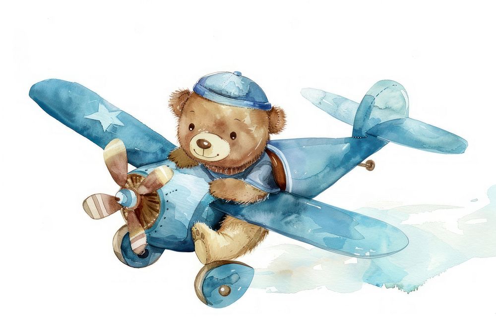 Baby bear airplane transportation aircraft.