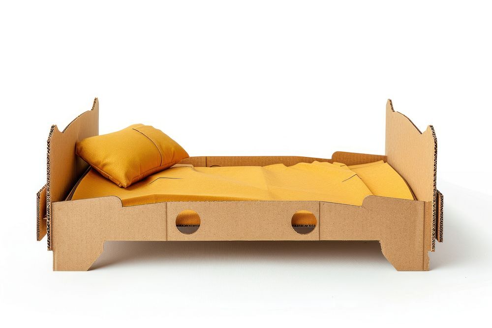 Bed bed furniture cushion.