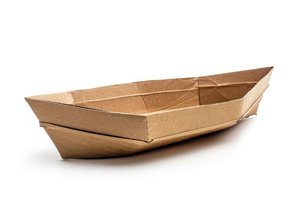 Boat cardboard paper package.