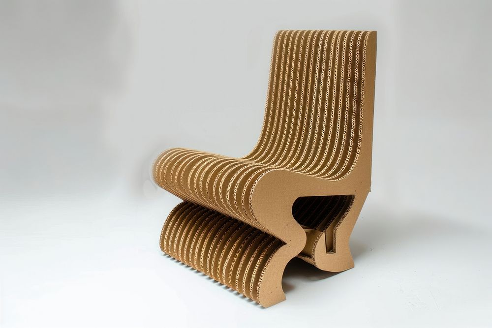 Chair cardboard chair furniture.