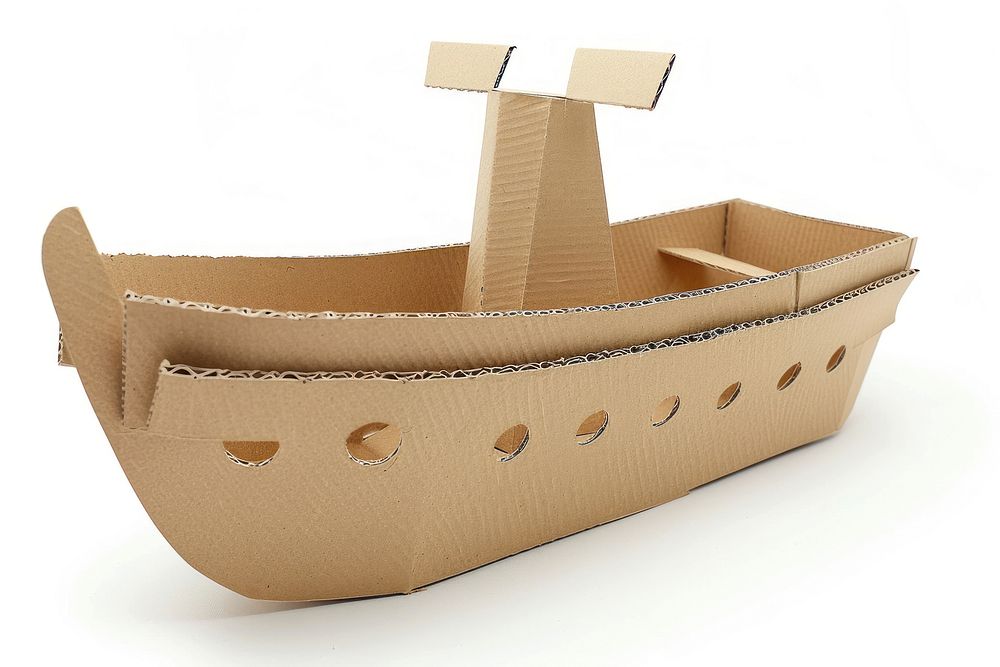 Boat cardboard carton box.