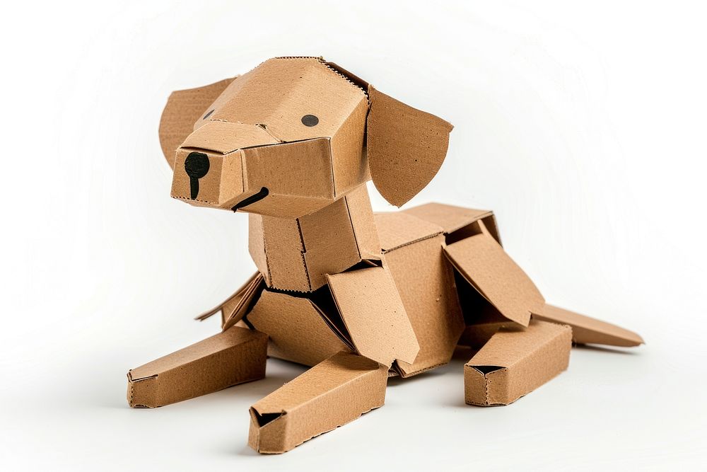 Dog cardboard package carton.
