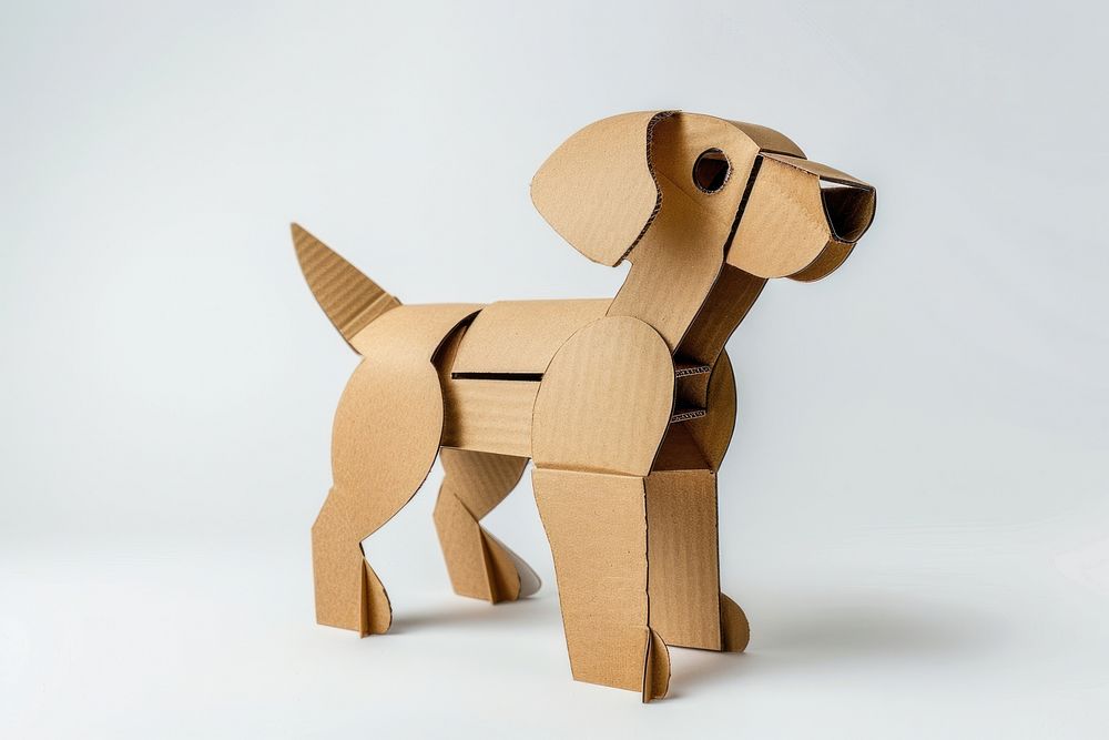 Dog cardboard paper furniture.