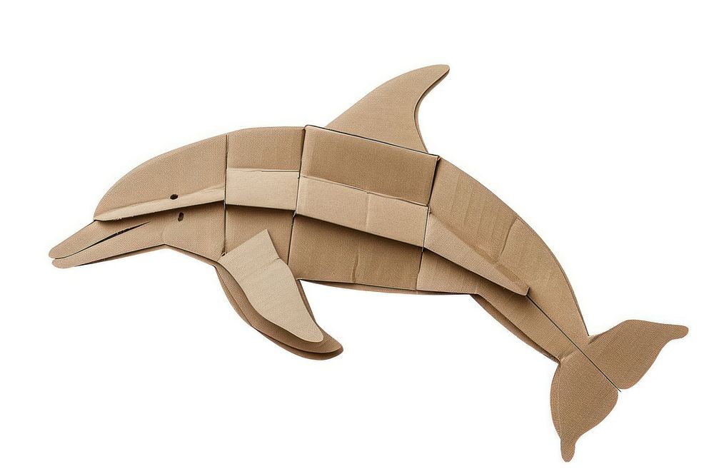 Dolphin cardboard paper appliance.