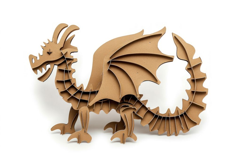 Dragon cardboard dragon person.