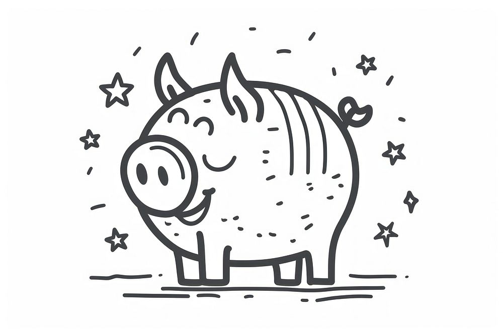Minimal illustration of Piggy Bank piggy bank dynamite weaponry.